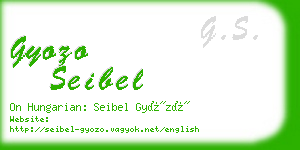gyozo seibel business card